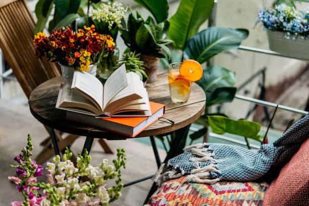 A clean and open small apartment balcony layout before decorating